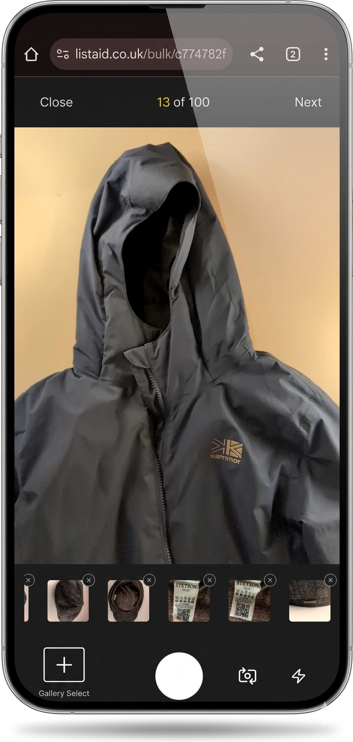 Snap a photo of your item